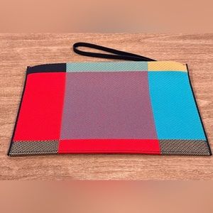 Rothy’s Bright Big Check Essential Pouch